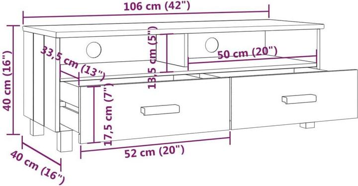 Image du produit VidaXL Jessica (106 x 40 x 40 cm)