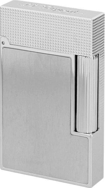 Actual product image S.T. Dupont Ligne 2 Lighter Brushed Silver C16603