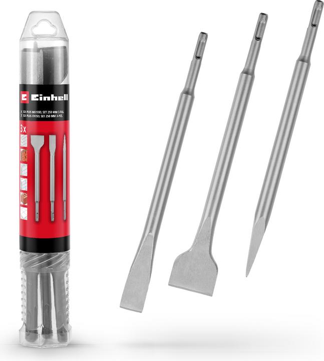 Einhell SDS-Plus Meissel-Set 247200, 250 mm, 3-teilig (250 mm)