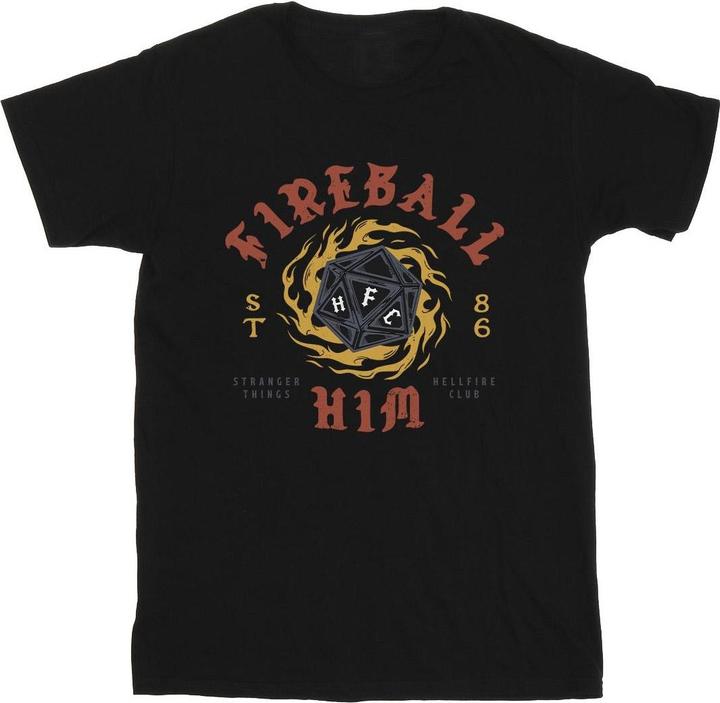Netflix Stranger Things Fireball Dice 86 TShirt (XXL)