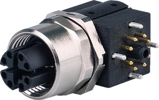 Actual product image Telegärtner STX M12x1 EBB X-cod.Cat.6A 90°BS8X090-1-4THR085BM000 J80320A0120