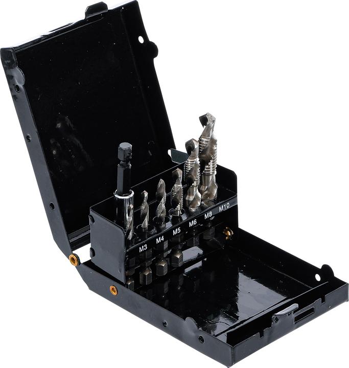 Produktbild BGS HSS-G Bohrer-/Gewindeschneider-Satz | 7-tlg.