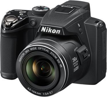 Nikon Coolpix P500, 12MP, 36x Zoom, FullHD-Movies, Schwarz