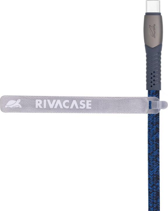 Image du produit Rivacase CÂBLE USB-C VERS USB-C /BLUE PS6105 BL12 (1.20 m, USB 2.0)