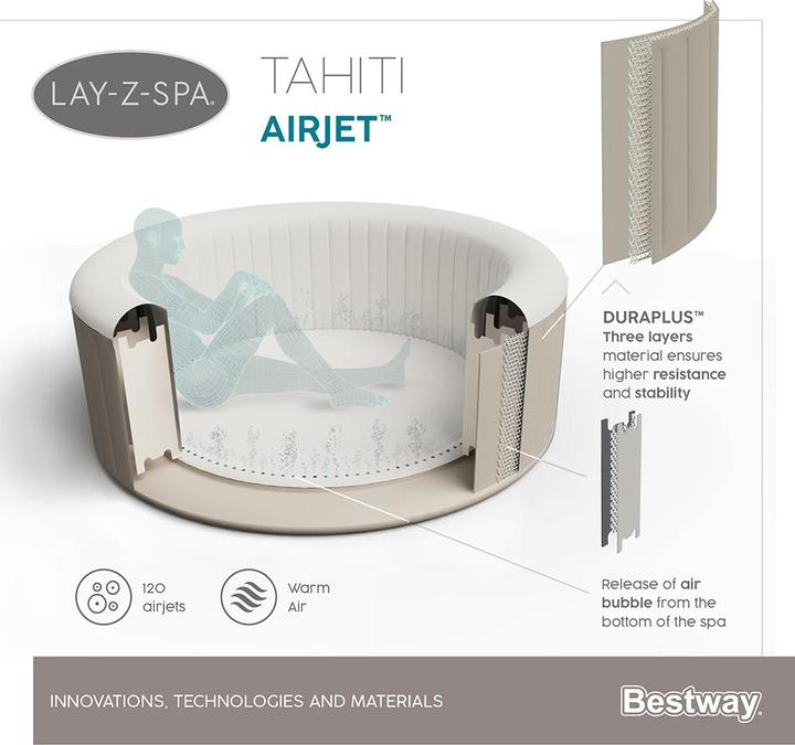 Image du produit Bestway Lay-Z-Spa Tahiti AirJet (4 pers.)