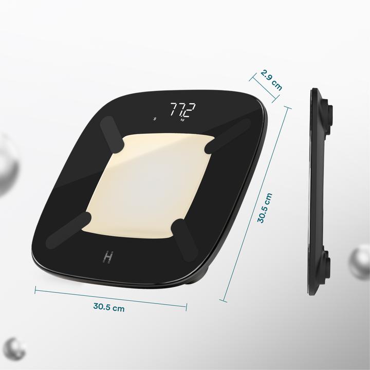 Actual product image Homedics SCL-B200-BK3R GLO Body Analyser Bath Scale (180 kg)