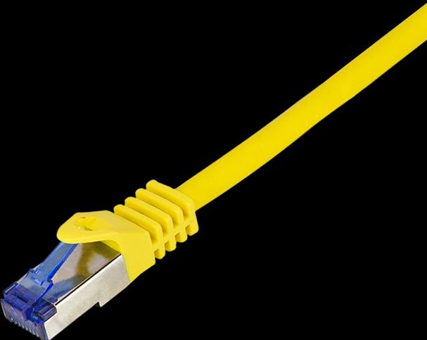 Immagine prodotto LogiLink Cavo patch Ultraflex, Cat.6A, S/FTP, 15 m, giallo con cavo grezzo Cat.7, cavo extra flessibile e (S/FTP, CAT6a, 15 m)