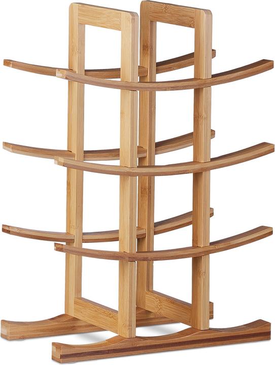 Image du produit Relaxdays Etagère à vins pour 12 bouteilles (30 x 16 x 42,5 cm, 12 Fl.)