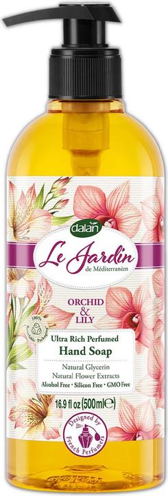 Dalan d'Olive Luxus Handseife, flüssig, Orchidee und Lilie, 500 ml (Flüssigseife, 500 ml)