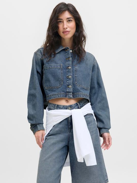 Immagine prodotto JJXX Normal geschnitten Hemdkragen Tief angesetzte Schulter Jeanshemd Jeanshemd (XS)
