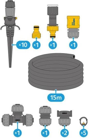 Actual product image Hozelock 7023 Universal Kit (Drip irrigation set)