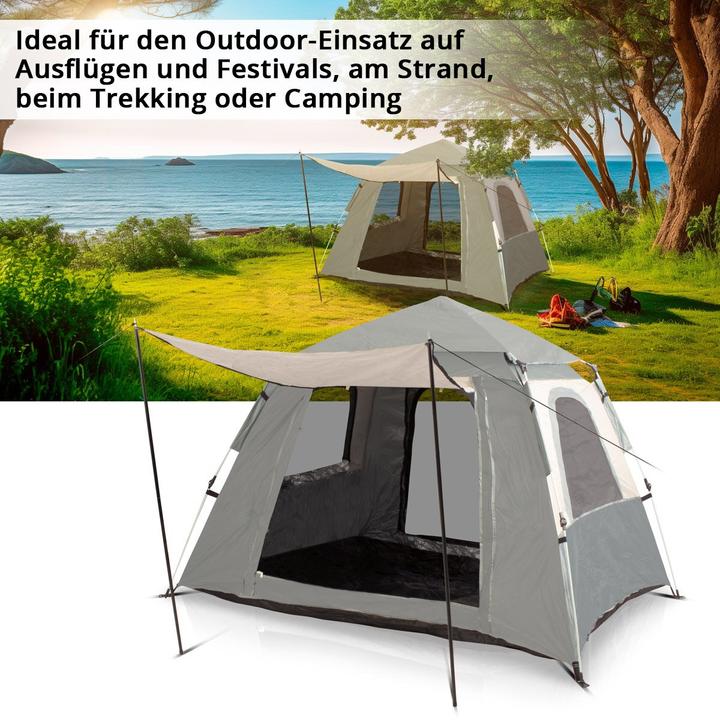 Produktbild Stahlwerk Campingzelt Z-210 ST 210 x 160 cm selbstaufbauendes Pop-Up-Zelt (2.30 kg, 2 Personen)