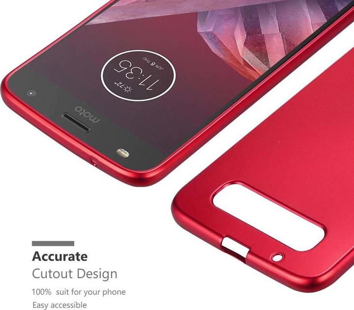 Actual product image Cadorabo TPU Matt Metallic Cover (Motorola Moto Z2)