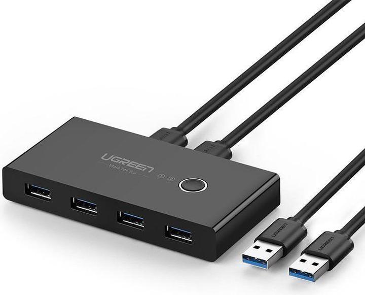 Actual product image Ugreen Sharing Switch Box 30768B, USB 3.0