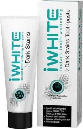 Actual product image iWhite Dark Stains Teeth Whitening Toothpaste with Activated Charcoal 75ml (75 ml)