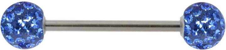 Bijouteria Zungenpiercing (Epoxiharz, Kristall, Chirurgenstahl 316L)