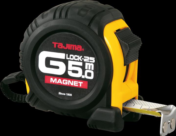 Produktbild Tajima Båndmål G-lock 25MM 5M m/ magnet (mm)