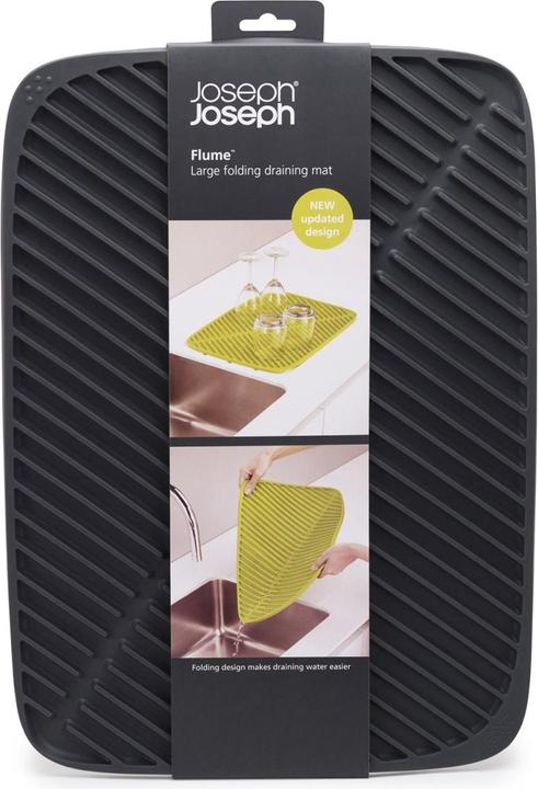 Produktbild Joseph Joseph Flume Abtropfmatte gross, grau, 31.4x43.4 cm
