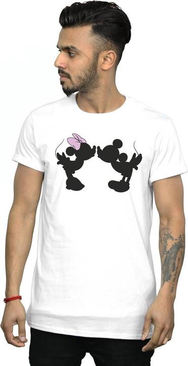 Immagine prodotto Disney Mickey Minnie Kiss Silhouette Maglietta Uomo (4XL)