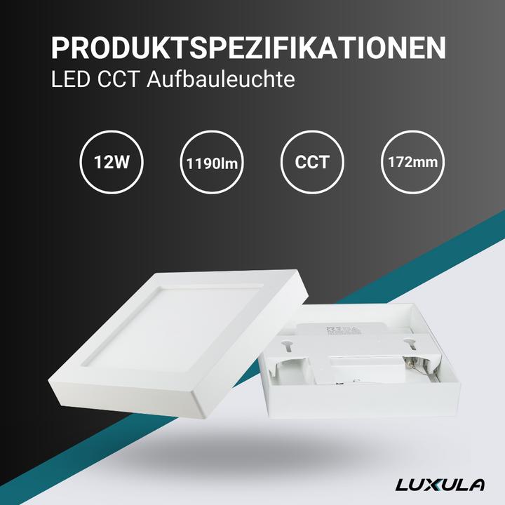 Actual product image Luxula LED CCT surface-mounted light (1190 lm)