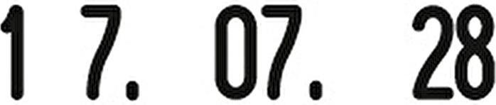Actual product image Trodat Date stamp Classic 1014 Dimension of the stamp area: 17 x 4 mm ( Execution of the print texts: Mo...