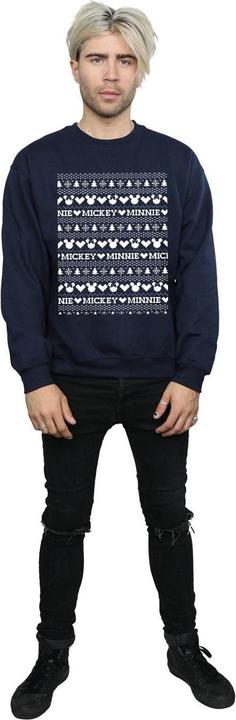 Immagine prodotto Disney Mickey And Minnie Christmas Fair Isle Felpa Uomo (S)