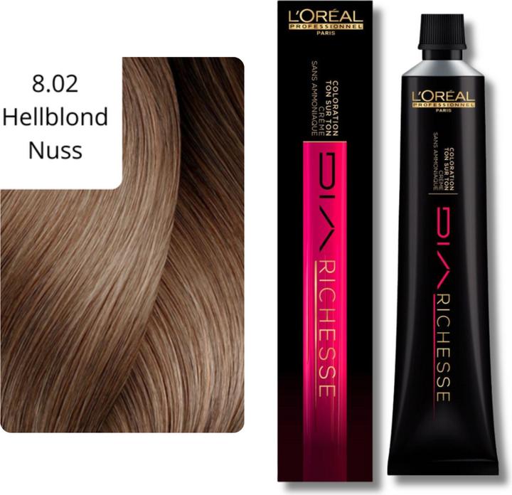 Image du produit L'Oréal Professionnel Dia Richesse 8.02 Noix 50 ml (8.02 Noix)
