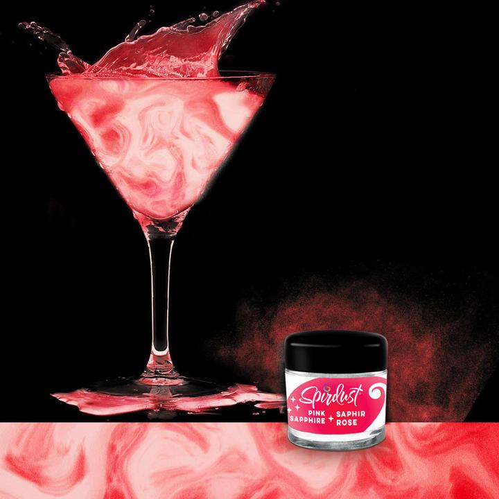 Roxy & Rich Glitzer für Cocktails Perlglanz Pink