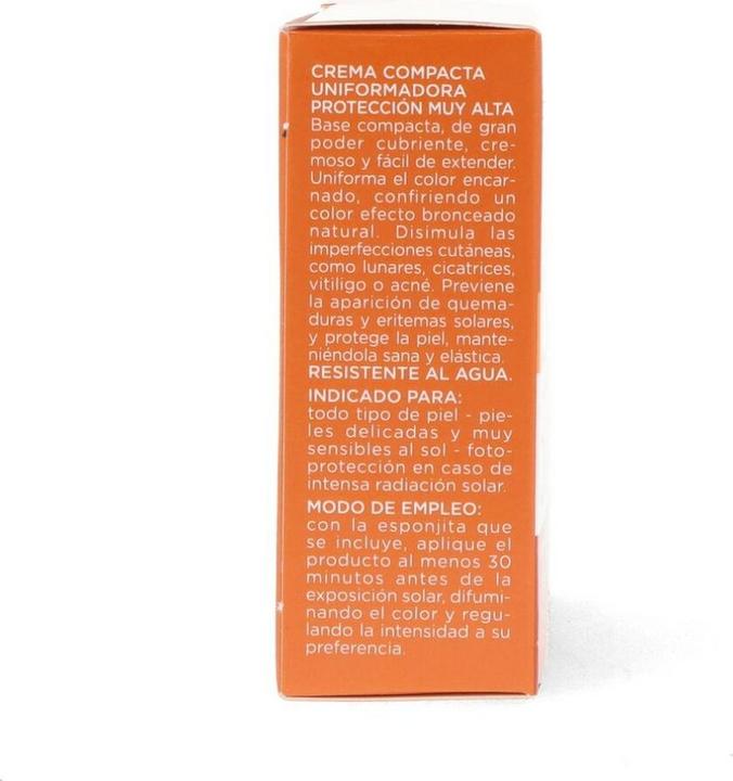Valori nutrizionali e ingredienti Rilastil Sun System Crema Compatta Uniforme Spf50 Colore 02 Dore 10g (Crema solare viso, SPF 50+, 75 g)