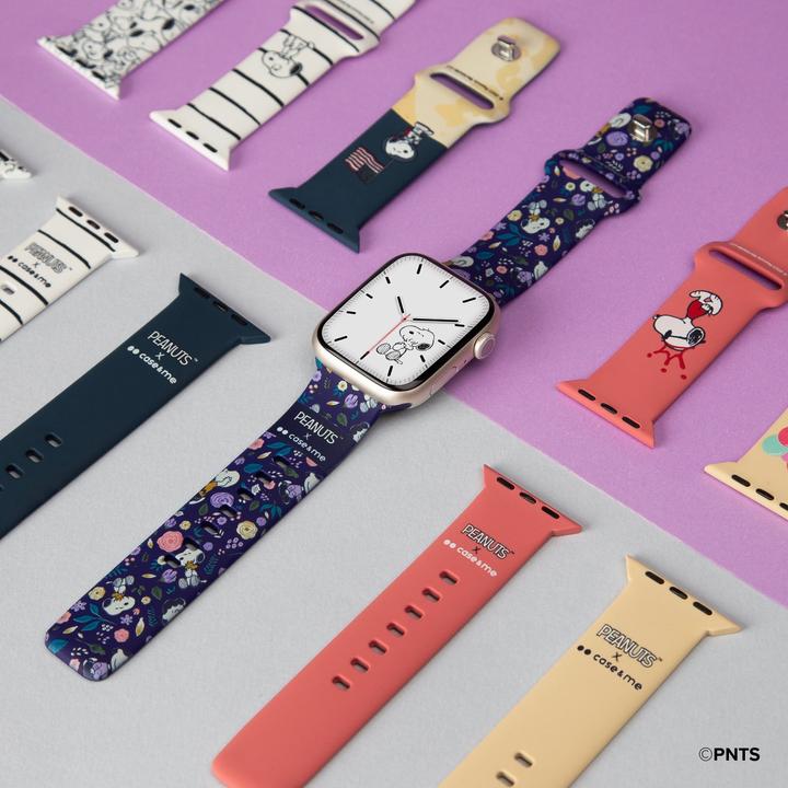 Actual product image Caseme Strap for Peanuts-themed Apple Watch 38/40/41mm (38 mm, 40 mm, 41 mm, Silicone)