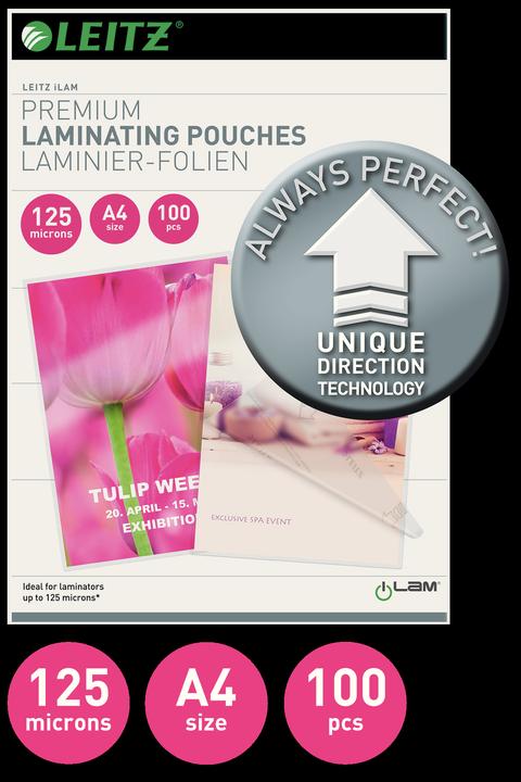Image du produit Leitz Feuille de plastification (A4, 100 pièce(s), 125 µm)