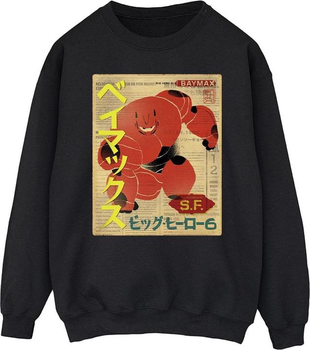 Disney Big Hero 6 Baymax Baymax Newspaper Sweatshirt (XL)