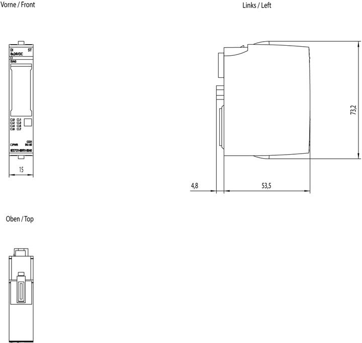 Immagine prodotto Siemens 6ES7131-6BF01-0BA0 Alimentatore e convertitore di tensione per interni multicolore