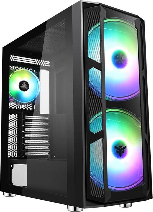 Itek Boitier Grand Tour E-ATX compatible Majes 20 Evo RGB avec panneaux vitrés (Noir) (ATX)
