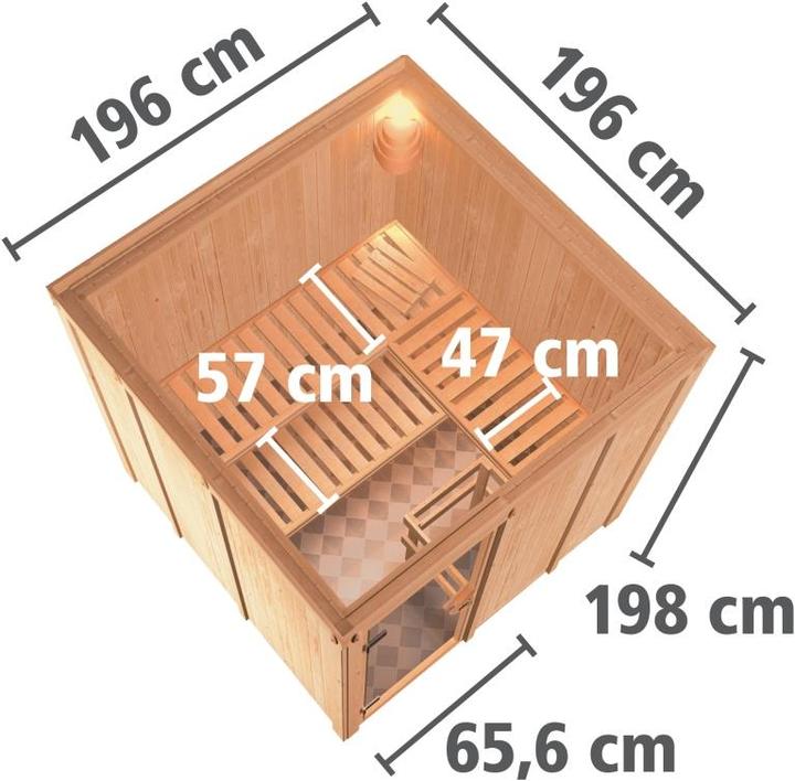 Immagine prodotto Karibu Rodin senza cornice sul tetto (9 KW Bio controllo esterno)