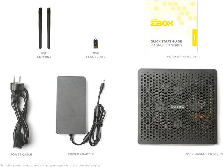 Actual product image Zotac Magnus EN374070C W5B (Intel Core i7-13700HX, 16 GB, 1000 GB, GeForce RTX 4070)