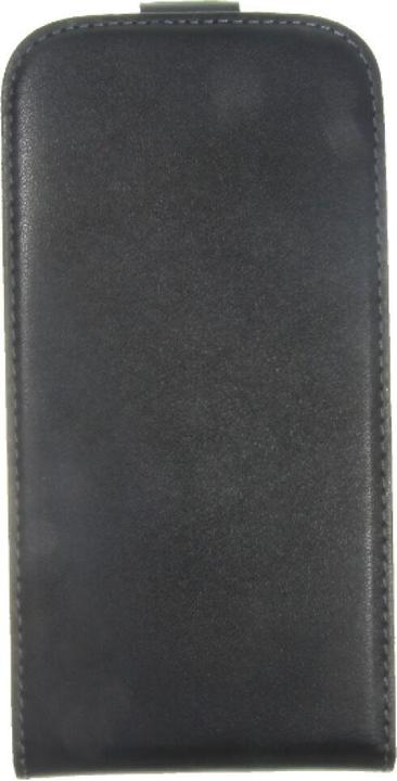 Produktbild OEM Slim Leather Flip Case S4 Galaxy I9500 - Black (Samsung Galaxy S4)