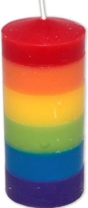 ? Large Candle With Lgbt Flag