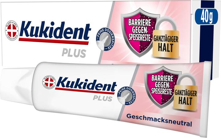 Immagine prodotto Kukident Plus Barriere gegen Speisereste Geschmacksneutral 40G Haftcreme