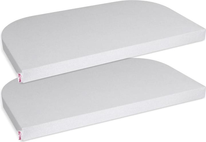 Produktbild Babybay Spannbettlaken Spannbetttuch 2er Pack Deluxe aus Jersey für (89 x 50 cm)