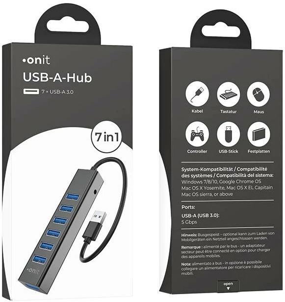 Produktbild Onit F01256 (USB-C, 7 Ports)