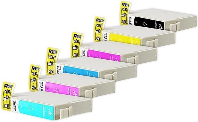 Immagine prodotto Hermex Cartuccia d'inchiostro compatibile Epson T0807 C13T08074010 (M, C, Y, LC, ML, FC)