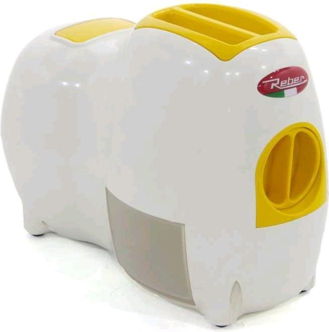 Produktbild Reber 9250 BG elektrische Reibe/Spiralisierer Metall, Kunststoff Weiss, Gelb