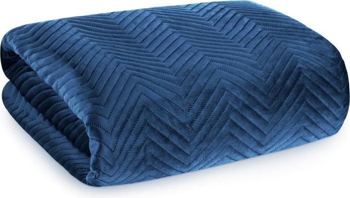 Actual product image Eurofirany EUROFIRANAY PREMIUM SOFIA armchair cover made of soft and matt velvet, quilted in a herringbone (70 x 160 cm)