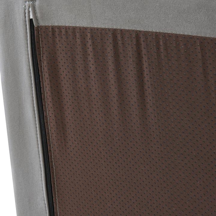 Produktbild En.Casa Fusshocker Kodsø 35x80x65 cm Mikrofaser Grau
