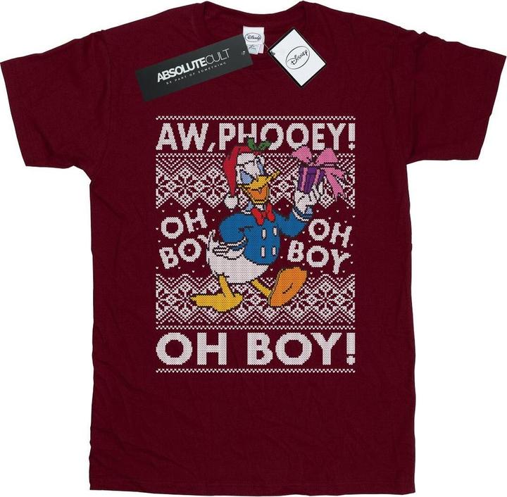 Disney Donald Duck Christmas Fair Isle TShirt (S)
