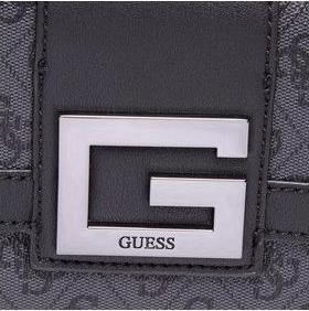 Productafbeelding Guess Brightside, Polyurethane, Textile Bag, 4G Logo, Coal, For Women