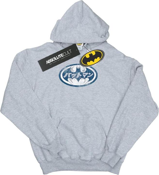 Batman Japanese Logo White Kapuzenpullover