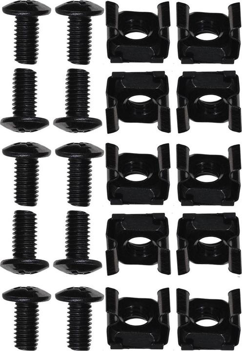 Produktbild Lanberg 19 " fester Boden 1U Rack-483x500mm schwarz