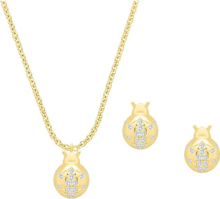 Candy Halskette Marienkäfer, 925 Sterling Silber, vergoldet (925er Sterlingsilber, 18k vergoldet)